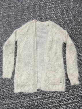 Garage | Fuzzy Shag Knit Open Front Oversized Cardigan Sweater